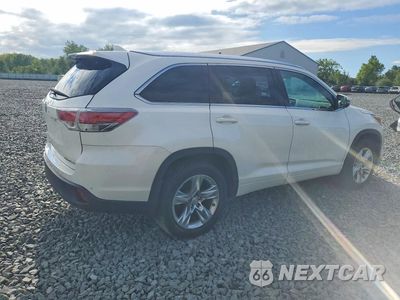 Trzecie zdjęcie samochodu z tyłu: 2015 TOYOTA HIGHLANDER LIMITED VIN:5TDDKRFH7FS128416 - miniatura