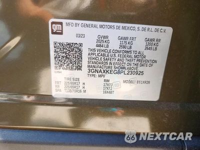 Zdjęcie 14 z 14 samochodu: 2023 CHEVROLET EQUINOX LT VIN:3GNAXKEG8PL230925 - miniatura