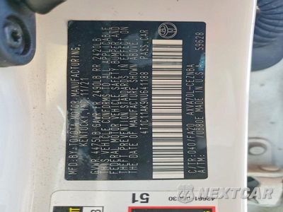 Zdjęcie 14 z 14 samochodu: 2022 TOYOTA CAMRY LE VIN:4T1C11AK9NU641188 - miniatura