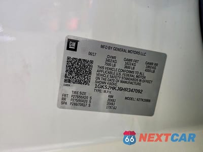 Zdjęcie 13 z 13 samochodu: 2017 GMC YUKON XL DENALI VIN:1GKS2HKJ6HR347092 - miniatura