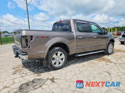 Trzecie zdjęcie samochodu z tyłu: 2018 FORD F150 SUPERCREW VIN:1FTEW1EP9JFD11506 - miniatura