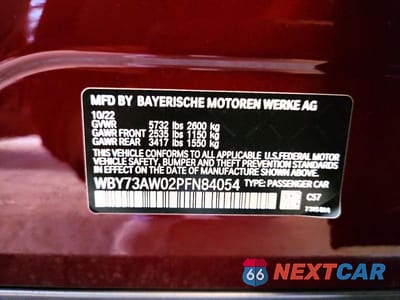 Zdjęcie 13 z 13 samochodu: 2023 BMW I4 EDRIVE 40 VIN:WBY73AW02PFN84054 - miniatura