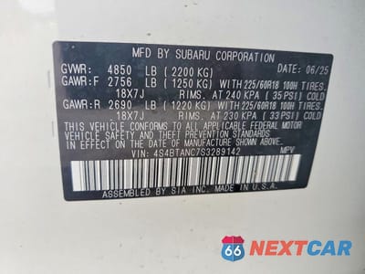 Zdjęcie 12 z 12 samochodu: 2025 SUBARU OUTBACK LIMITED VIN:4S4BTANC7S3289142 - miniatura