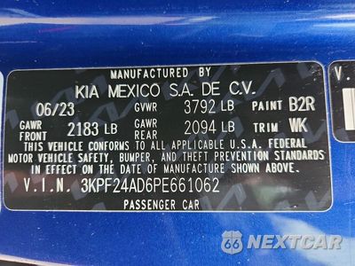 Zdjęcie 12 z 12 samochodu: 2023 KIA FORTE LXS VIN:3KPF24AD6PE661062 - miniatura