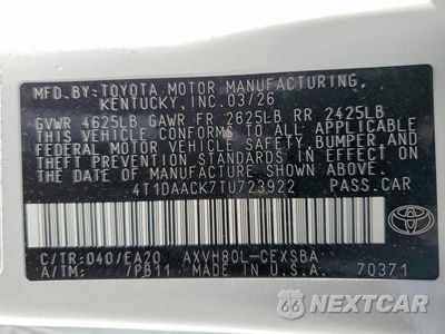 Zdjęcie 12 z 12 samochodu: 2026 TOYOTA CAMRY SE VIN:4T1DAACK7TU723922 - miniatura