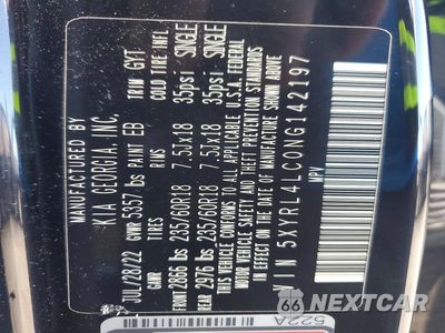 Zdjęcie 13 z 13 samochodu: 2022 KIA SORENTO S VIN:5XYRL4LC0NG142197 - miniatura
