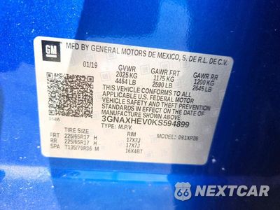 Zdjęcie 13 z 13 samochodu: 2019 CHEVROLET EQUINOX LS VIN:3GNAXHEV0KS594899 - miniatura