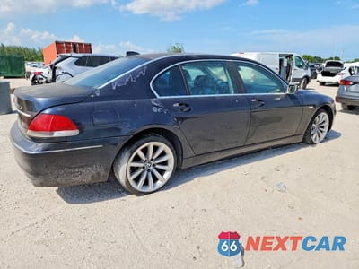 Trzecie zdjęcie samochodu z tyłu: 2006 BMW 750 LI VIN:WBAHN835X6DT26039 - miniatura