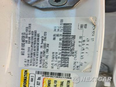 Zdjęcie 12 z 12 samochodu: 2019 FORD FUSION S VIN:3FA6P0G70KR277068 - miniatura