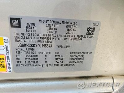 Zdjęcie 13 z 13 samochodu: 2013 BUICK ENCLAVE VIN:5GAKRCKDXDJ195543 - miniatura