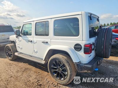 Drugie zdjęcie samochodu z przodu: 2023 JEEP WRANGLER SAHARA 4XE VIN:1C4JJXP65PW555909 - miniatura