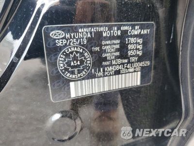 Zdjęcie 12 z 12 samochodu: 2020 HYUNDAI ELANTRA SEL VIN:KMHD84LF4LU004529 - miniatura