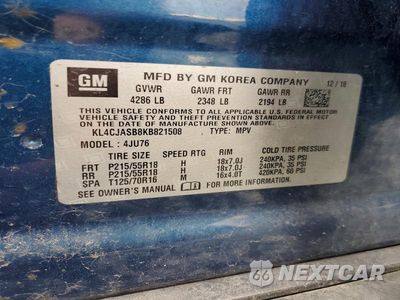Zdjęcie 13 z 13 samochodu: 2019 BUICK ENCORE PREFERRED VIN:KL4CJASB8KB821508 - miniatura