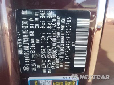 Zdjęcie 13 z 13 samochodu: 2019 KIA SORENTO LX VIN:5XYPG4A33KG520765 - miniatura