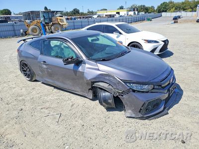 Czwarte zdjęcie samochodu z boku: 2019 HONDA CIVIC SI VIN:2HGFC3A52KH752067 - miniatura