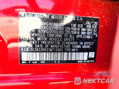 Zdjęcie 12 z 12 samochodu: 2026 HONDA HR-V SPORT VIN:3CZRZ2H53TM713091 - miniatura