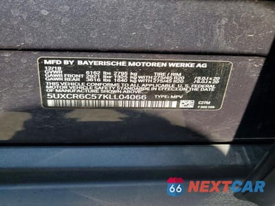 Zdjęcie 13 z 13 samochodu: 2019 BMW X5 XDRIVE40I VIN:5UXCR6C57KLL04066 - miniatura