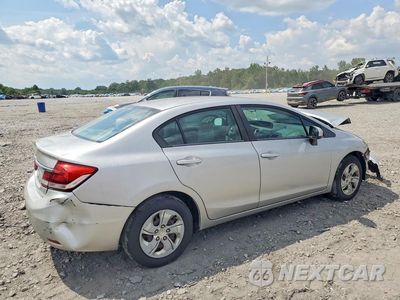 Trzecie zdjęcie samochodu z tyłu: 2015 HONDA CIVIC LX VIN:19XFB2F5XFE051556 - miniatura