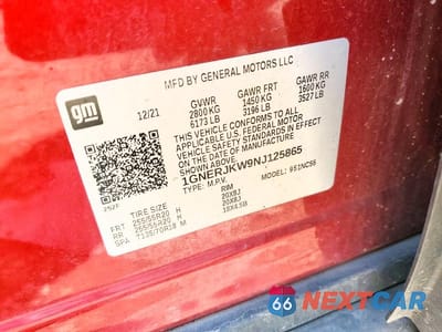 Zdjęcie 14 z 14 samochodu: 2022 CHEVROLET TRAVERSE RS VIN:1GNERJKW9NJ125865 - miniatura