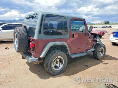 Trzecie zdjęcie samochodu z tyłu: 2001 JEEP WRANGLER / TJ SPORT VIN:1J4FA49S71P303301 - miniatura