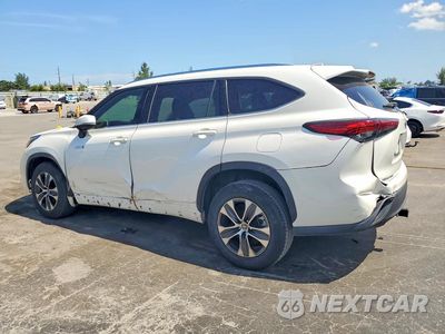 Drugie zdjęcie samochodu z przodu: 2020 TOYOTA HIGHLANDER HYBRID XLE VIN:5TDGARAH9LS501877 - miniatura