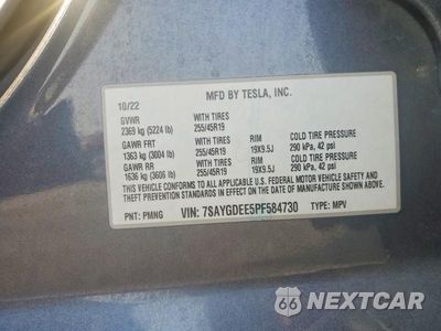 Zdjęcie 12 z 12 samochodu: 2023 TESLA MODEL Y VIN:7SAYGDEE5PF584730 - miniatura