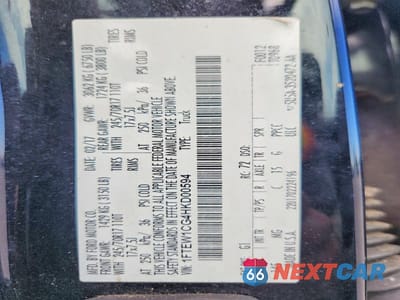 Zdjęcie 13 z 13 samochodu: 2017 FORD F150 SUPERCREW VIN:1FTEW1CG4HKD00594 - miniatura