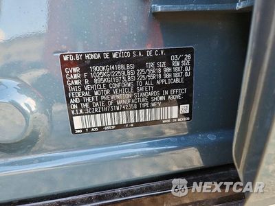 Zdjęcie 13 z 13 samochodu: 2026 HONDA HR-V EXL VIN:3CZRZ1H73TM742358 - miniatura