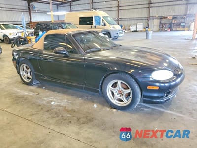 Czwarte zdjęcie samochodu z boku: 2000 MAZDA MX-5 MIATA BASE VIN:JM1NB3534Y0150676 - miniatura