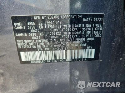 Zdjęcie 12 z 12 samochodu: 2021 SUBARU OUTBACK LIMITED VIN:4S4BTANC9M3197727 - miniatura