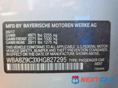 Zdjęcie 12 z 12 samochodu: 2017 BMW 330 XIGT VIN:WBA8Z9C3XHG827295 - miniatura