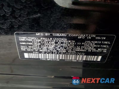Zdjęcie 13 z 13 samochodu: 2025 SUBARU FORESTER SPORT VIN:JF2SLDFC8SH480769 - miniatura