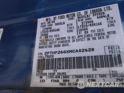 Zdjęcie 10 z 10 samochodu: 1991 FORD F250 VIN:2FTHF26GXMCA02628 - miniatura