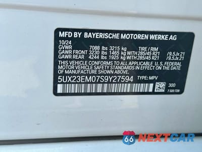 Zdjęcie 15 z 15 samochodu: 2025 BMW X7 XDRIVE40I VIN:5UX23EM07S9Y27594 - miniatura