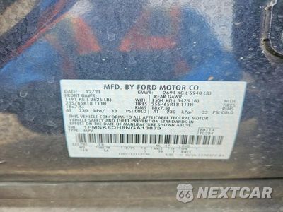 Zdjęcie 14 z 14 samochodu: 2022 FORD EXPLORER XLT VIN:1FMSK8DH8NGA13879 - miniatura