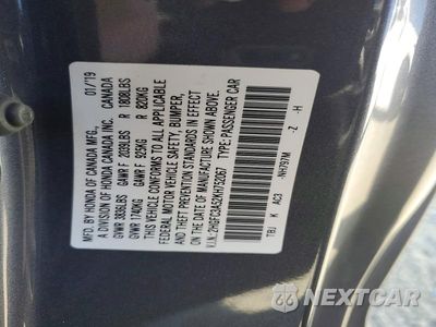 Zdjęcie 12 z 12 samochodu: 2019 HONDA CIVIC SI VIN:2HGFC3A52KH752067 - miniatura