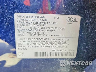 Zdjęcie 14 z 14 samochodu: 2021 AUDI Q5 PREMIUM PLUS VIN:WA1BAAFY1M2027608 - miniatura