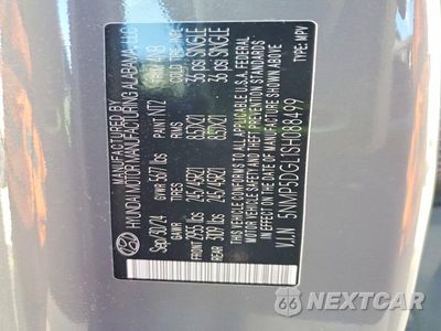 Zdjęcie 14 z 14 samochodu: 2025 HYUNDAI SANTA FE CALLIGRAPHY VIN:5NMP5DGL1SH088499 - miniatura