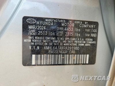 Zdjęcie 12 z 12 samochodu: 2024 HYUNDAI SONATA SEL VIN:KMHL64JAXRA391980 - miniatura
