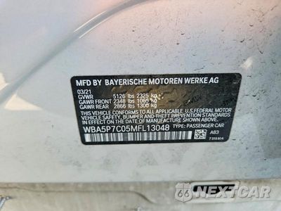 Zdjęcie 13 z 13 samochodu: 2021 BMW 330E VIN:WBA5P7C05MFL13048 - miniatura