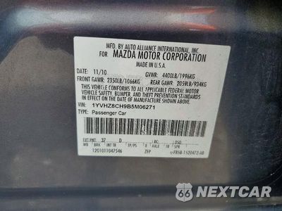 Zdjęcie 13 z 13 samochodu: 2011 MAZDA 6 I VIN:1YVHZ8CH9B5M06271 - miniatura