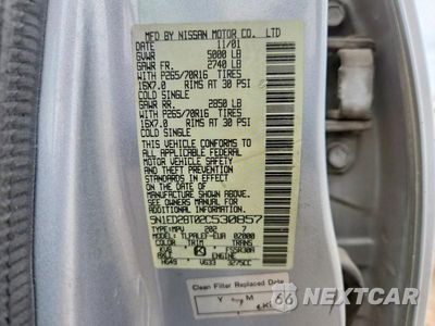 Zdjęcie 14 z 14 samochodu: 2002 NISSAN XTERRA XE-V6 VIN:5N1ED28T02C530857 - miniatura