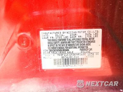 Zdjęcie 12 z 12 samochodu: 2016 NISSAN VERSA 1.6 SV VIN:3N1CN7AP4GL863404 - miniatura