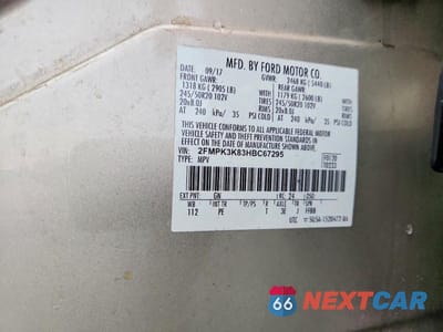 Zdjęcie 14 z 14 samochodu: 2017 FORD EDGE TITANIUM VIN:2FMPK3K83HBC67295 - miniatura