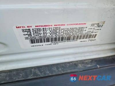 Zdjęcie 14 z 14 samochodu: 2015 MITSUBISHI OUTLANDER SE VIN:JA4AD3A34FZ004408 - miniatura
