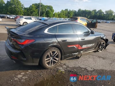 Trzecie zdjęcie samochodu z tyłu: 2025 BMW 430I GRAN COUPE VIN:WBA23FB01SFT88336 - miniatura