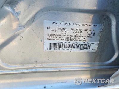 Zdjęcie 12 z 12 samochodu: 2006 MAZDA 3 I VIN:JM1BK32F761428091 - miniatura