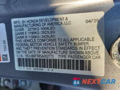 Zdjęcie 13 z 13 samochodu: 2025 ACURA TLX A-SPEC VIN:19UUB6F58SA002773 - miniatura