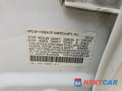 Zdjęcie 12 z 12 samochodu: 2020 ACURA ILX PREMIUM VIN:19UDE2F78LA006258 - miniatura