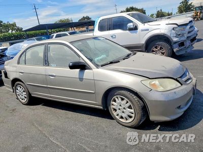 Czwarte zdjęcie samochodu z boku: 2005 HONDA CIVIC LX VIN:2HGES16655H545617 - miniatura